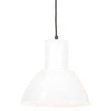Vidaxl hanglamp rond 25 w e27 28,5 cm wit - afbeelding 2