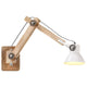 Vidaxl wandlamp industrieel rond e27 wit