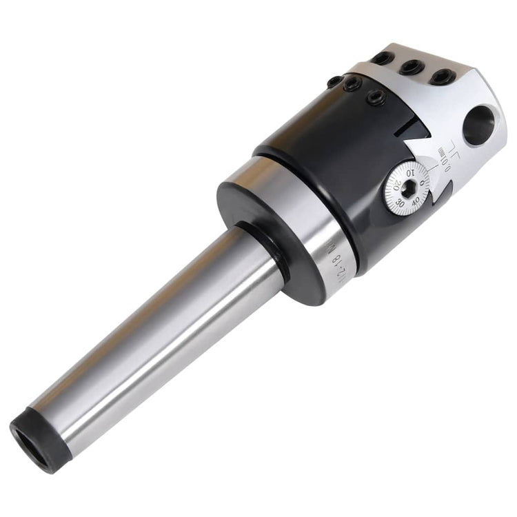 Vidaxl f1-12 boorkop met mt3-m12 boorschacht voor draaibanken 50 mm