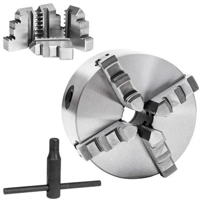 Vidaxl klauwplaat met 4 bekken zelfcentrerend 125 mm staal k12 125