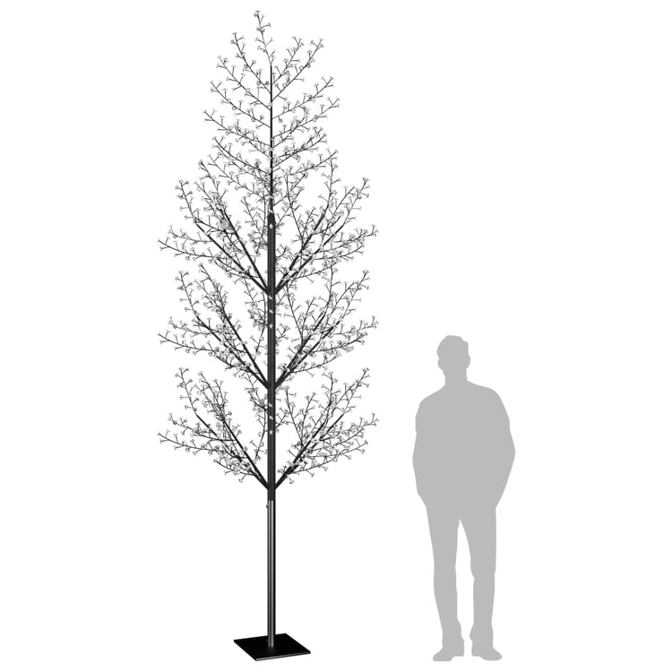 VidaXL Kerstboom 1200 LED's warmwit licht kersenbloesem 400 cm