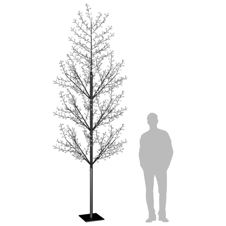 VidaXL Kerstboom 1200 LED's koudwit licht kersenbloesem 400 cm