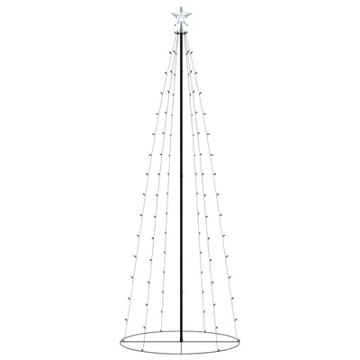 VidaXL Kegelkerstboom 100 warmwitte LED's 70x180 cm