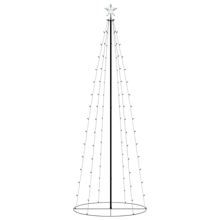 VidaXL Kegelkerstboom 100 warmwitte LED's 70x180 cm