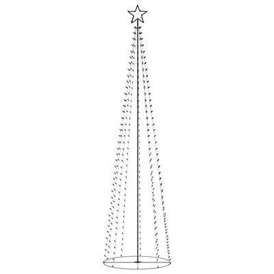 VidaXL Kegelkerstboom 400 meerkleurige LED's 100x360 cm