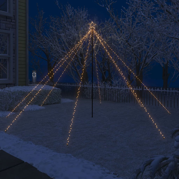 Vidaxl kerstboomverlichting waterval binnen buiten 576 led's 3,6 m