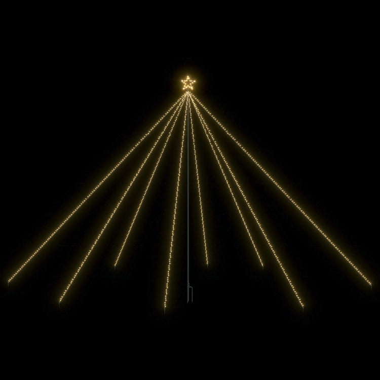 Vidaxl kerstboomverlichting waterval binnen buiten 800 led's 5 m