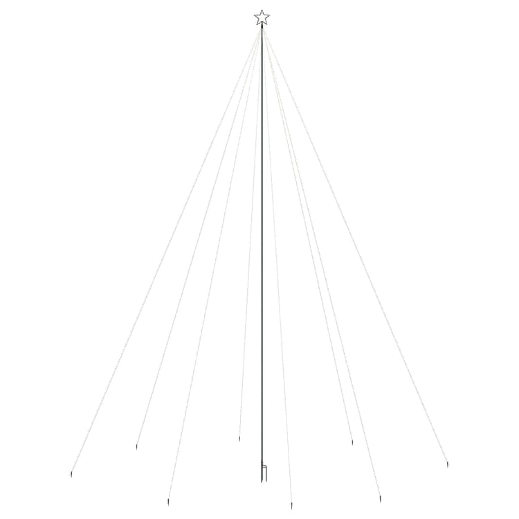 Vidaxl kerstboomverlichting waterval binnen buiten 1300 led's 8 m