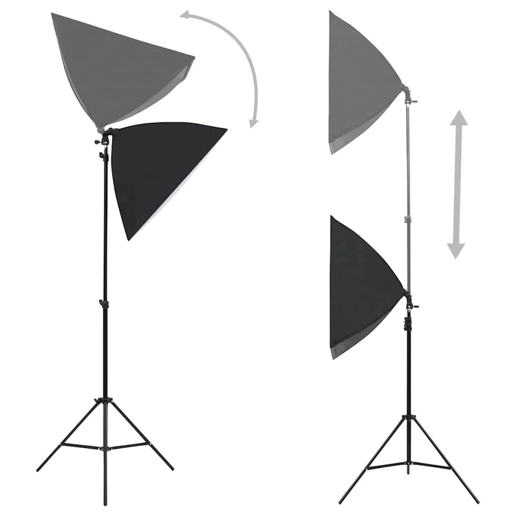 Vidaxl fotostudioset met softboxlampen en achtergrond