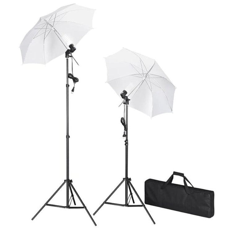 Vidaxl fotostudioset met achtergrond, lampen en paraplu's