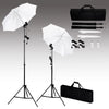 Vidaxl fotostudioset met achtergrond, lampen en paraplu's