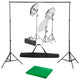 Vidaxl fotostudioset met verlichtingsset en achtergrond
