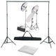 Vidaxl fotostudioset met verlichtingsset en achtergrond