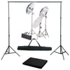 Vidaxl fotostudioset met verlichtingsset en achtergrond