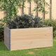 Vidaxl 3 st plantenbakken verhoogd 80x120 cm massief grenenhout