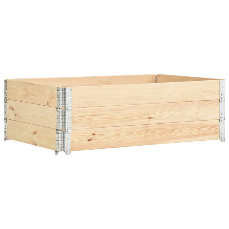 Vidaxl 3 st plantenbakken verhoogd 50x150 cm massief grenenhout