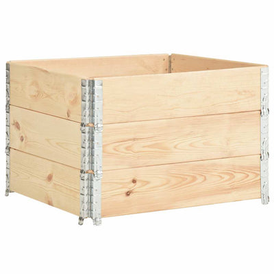 Vidaxl 3 st plantenbakken verhoogd 100x100 cm massief grenenhout