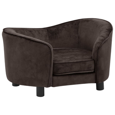 Vidaxl hondenbank 69x49x40 cm pluche bruin