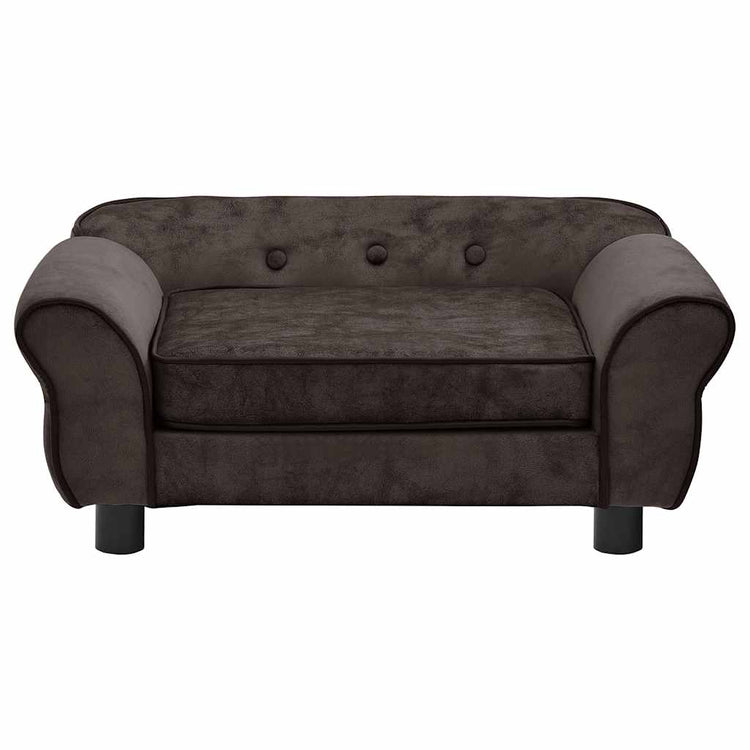 Vidaxl hondenbank 72x45x30 cm pluche bruin