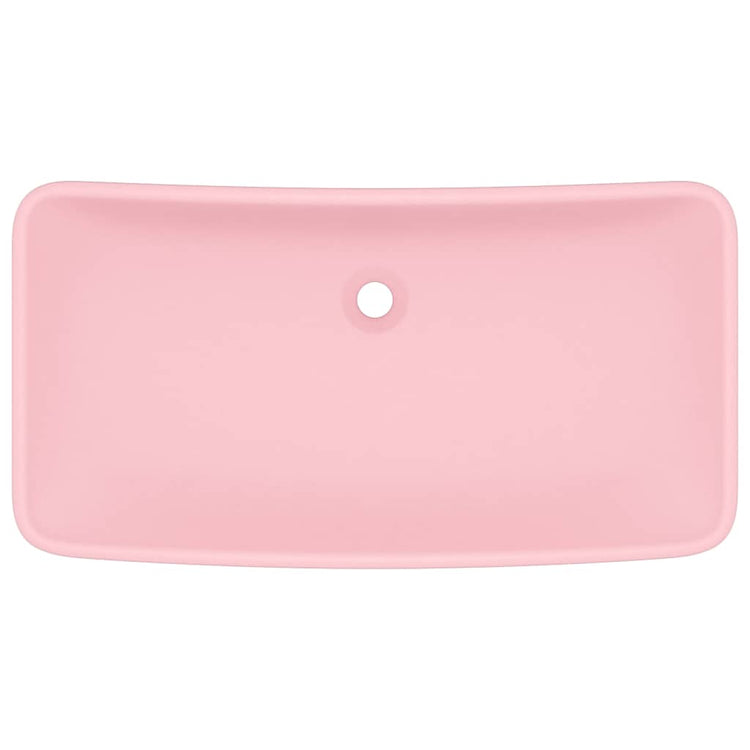 Vidaxl wastafel rechthoekig 71x38 cm keramiek matroze