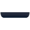 Vidaxl wastafel rechthoekig 71x38 cm keramiek mat donkerblauw
