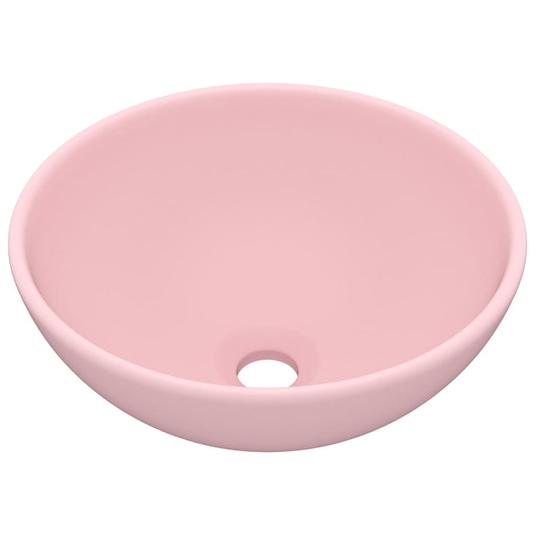 Vidaxl wastafel rond 32,5x14 cm keramiek matroze