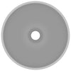 Vidaxl wastafel rond 32,5x14 cm keramiek mat lichtgrijs