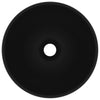 Vidaxl wastafel rond 32,5x14 cm keramiek matzwart