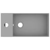 Vidaxl wastafel met overloop keramiek lichtgrijs