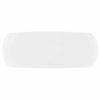 Vidaxl wastafel rond 40x15 cm keramiek matwit