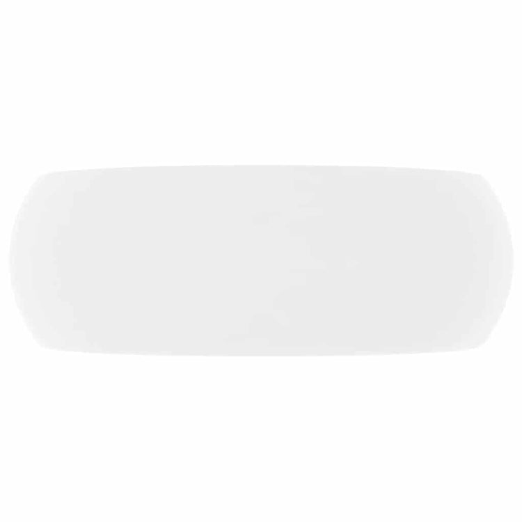 Vidaxl wastafel rond 40x15 cm keramiek matwit