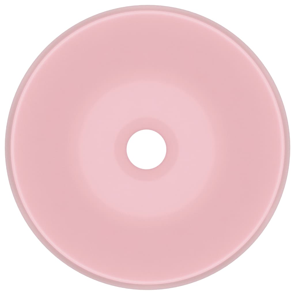 Vidaxl wastafel rond 40x15 cm keramiek matroze