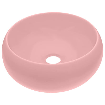 Vidaxl wastafel rond 40x15 cm keramiek matroze