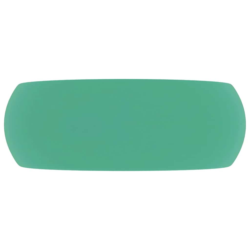 Vidaxl wastafel rond 40x15 cm keramiek mat lichtgroen