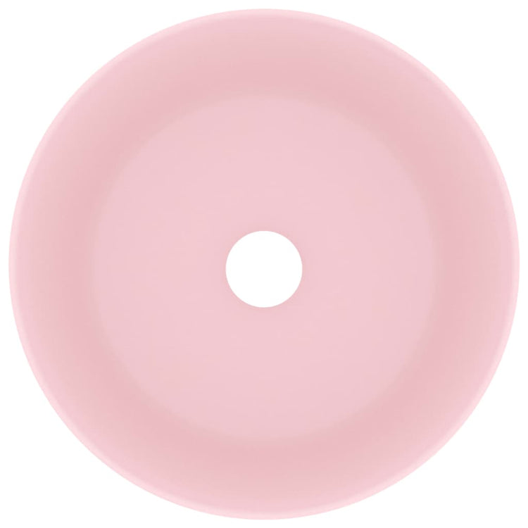 Vidaxl wastafel rond 40x15 cm keramiek matroze