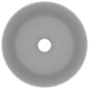 Vidaxl wastafel rond 40x15 cm keramiek mat lichtgrijs