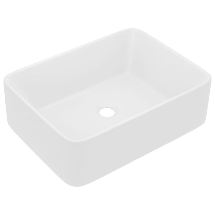 Vidaxl wastafel 41x30x12 cm keramiek matwit