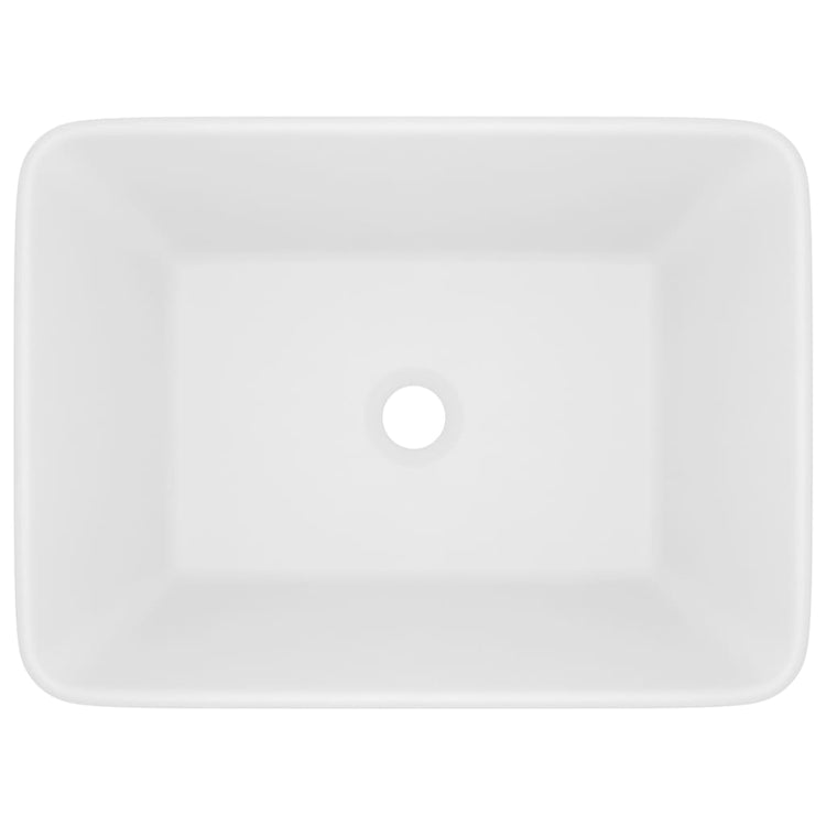 Vidaxl wastafel 41x30x12 cm keramiek matwit