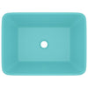 Vidaxl wastafel 41x30x12 cm keramiek mat lichtgroen