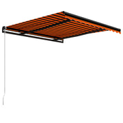 VidaXL Luifel handmatig uittrekbaar 300x250 cm oranje en bruin - afbeelding 3