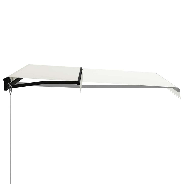 Vidaxl luifel handmatig uittrekbaar met led 300x250 cm crème