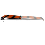 VidaXL Luifel automatisch uittrekbaar 300x250 cm oranje en bruin - afbeelding 3