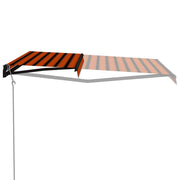 VidaXL Luifel automatisch uittrekbaar 500x300 cm oranje en bruin - afbeelding 3