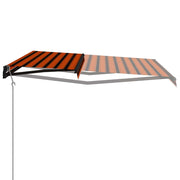 VidaXL Luifel automatisch uittrekbaar 600x300 cm oranje en bruin - afbeelding 3
