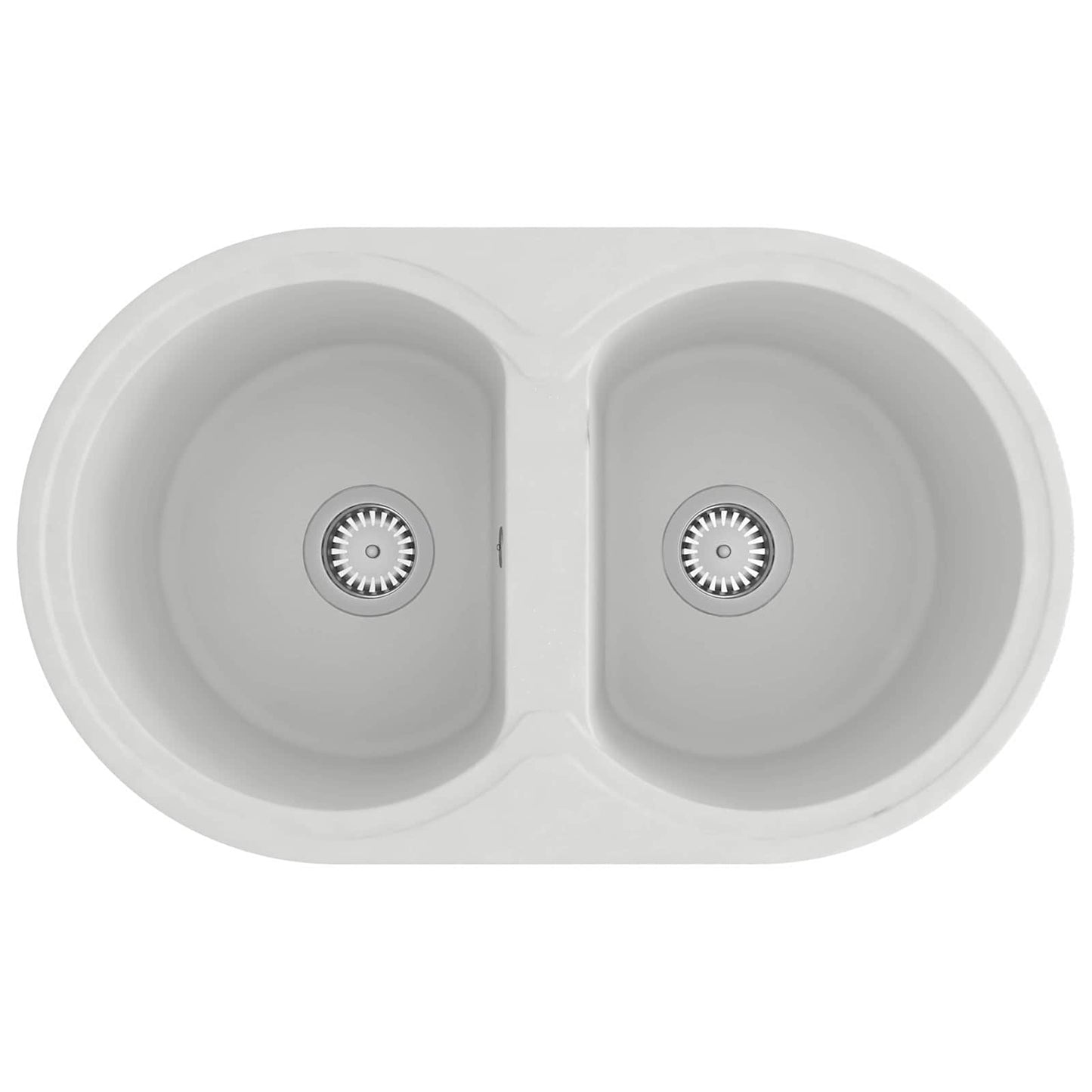 Vidaxl keukenwasbak wit 78 x 47 x 20.5 cm graniet