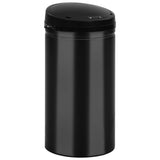 Vidaxl prullenbak met automatische sensor 50 l koolstofstaal zwart - afbeelding 2