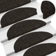 Vidaxl trapmatten zelfklevend 15 stuks 56x17x3 cm donkerbruin halfrond