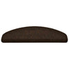 Vidaxl trapmatten zelfklevend 15 stuks 65x21x4 cm bruin halfrond groot