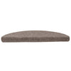 Vidaxl trapmatten zelfklevend 15 stuks 56x17x3 cm beige halfrond