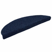 Vidaxl trapmatten zelfklevend 15 stuks 56x17x3 cm marineblauw halfrond - afbeelding 2